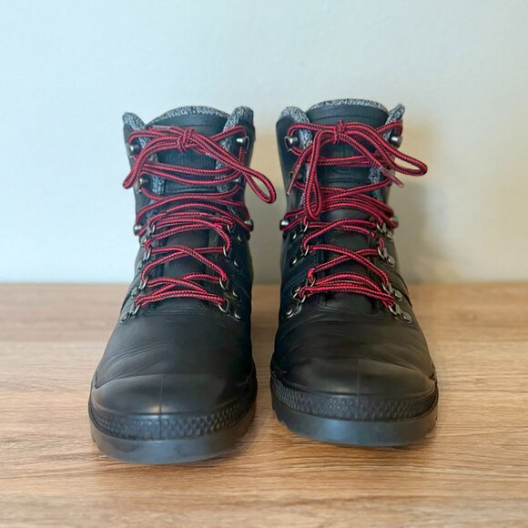 PALLADIUM PALLABROUSE HIKR LP BOOT Black Nubuck Leather Women's Size US 9/ EU 41 - Picture 4 of 10